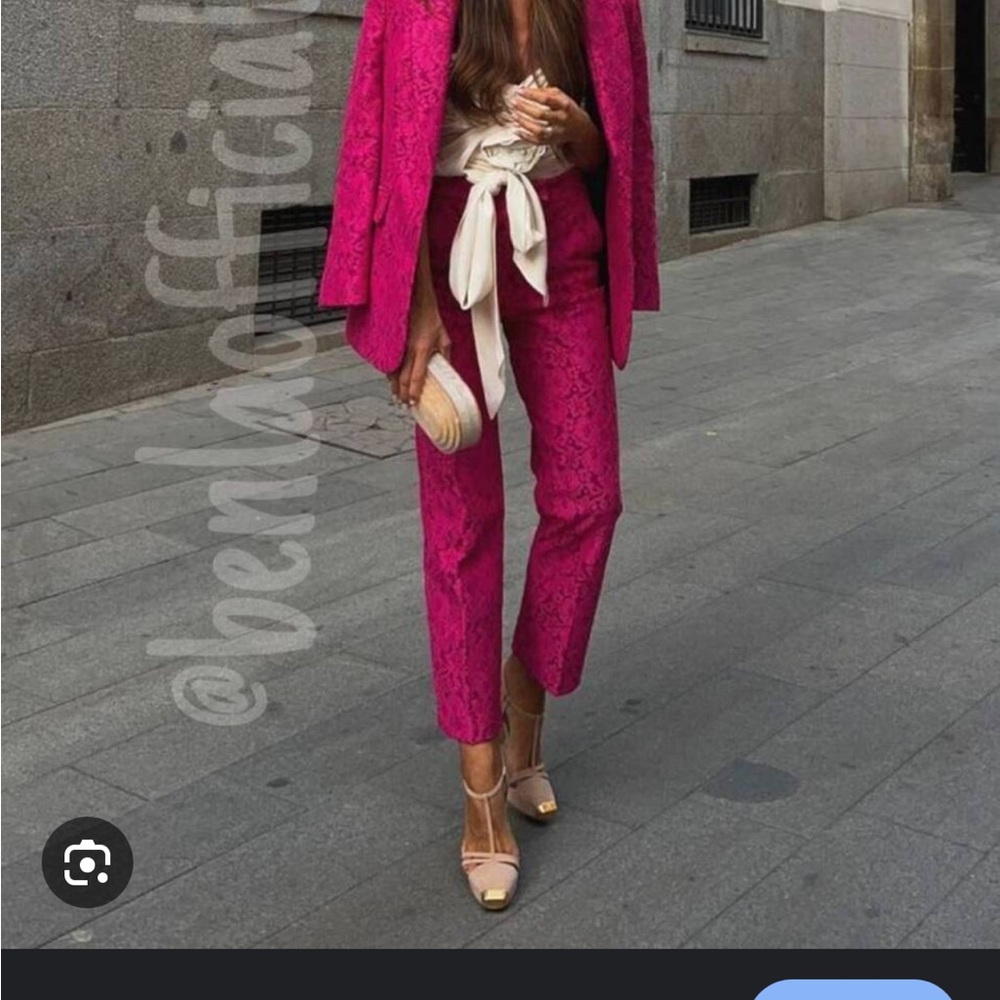 Zara Pink Lace Pants NWT SIZE XS